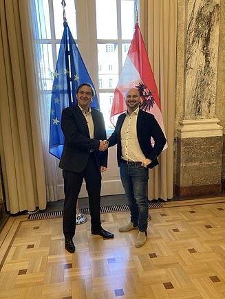 Walzek und Sumetzberger im Marmorsaal