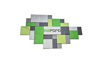 Römischer Verband Zu Sehen ist ein römischer Verband in grau grün mit unterschiedlichen Plattenstärken