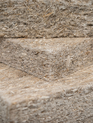 Das Bild zeigt eine Close Up von Dämmplatten